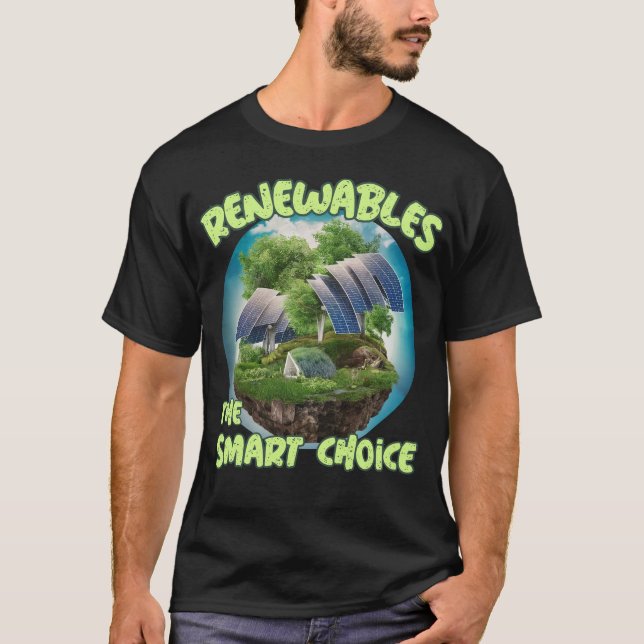 Camiseta RENOVABLES la elección inteligente (Anverso)
