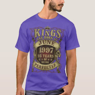 Camiseta Renovación de cumpleaños 25 hombres rey perfectado