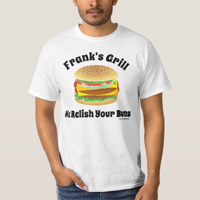 Camiseta Renovamos tus bollos divertidos Hamburger (Anverso)