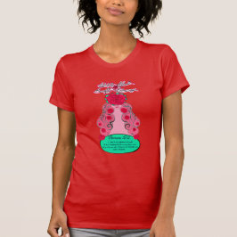 Camiseta Renovar su mente - Rosa de rubor