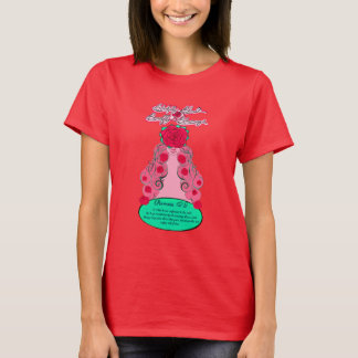 Camiseta Renovar su mente - Rosa de rubor