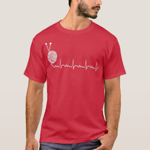 Camiseta Rentabilidad del corazón Yarn Knitter Gift Yarn Kn