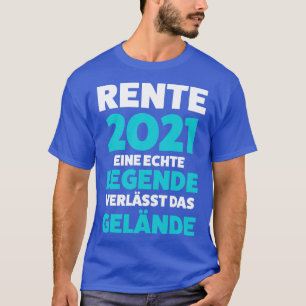 Camiseta Rente 2021 Rentner Geschenk Pensionierung
