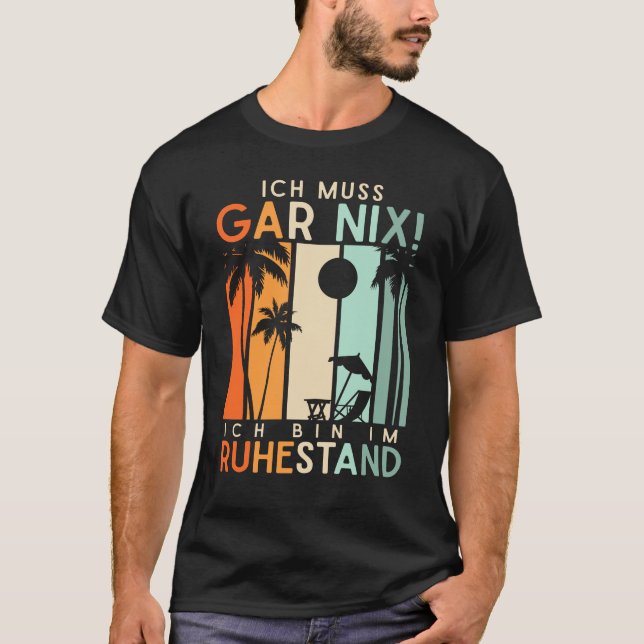 Camiseta Rentner Urlaub Strand Ruhestand Rente (Anverso)