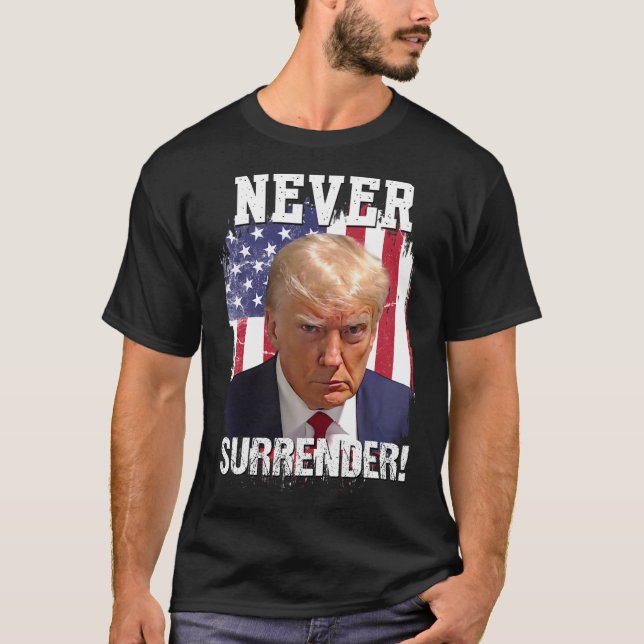 Camiseta Renuncia a Trump Bandera Estadounidense 2024 (Anverso)
