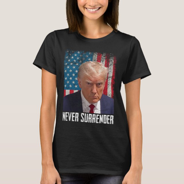 Camiseta Renuncia a Trump Mug Shot 2024 Presidente american (Anverso)