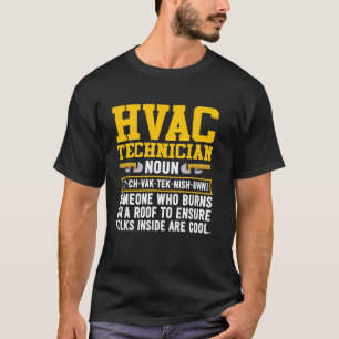 Camiseta Repa mecánica de tecnología HVAC de definición de