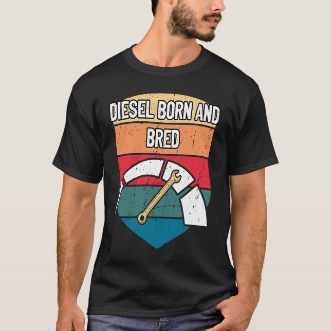 Camiseta Reparación automática de coches de motor diesel na (Anverso)