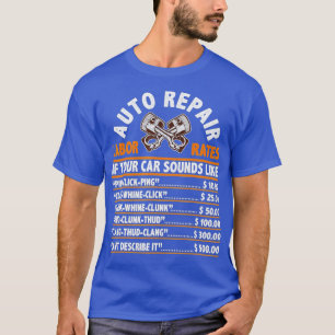 Camiseta Reparación automática Tarifas laborales Graciosa r