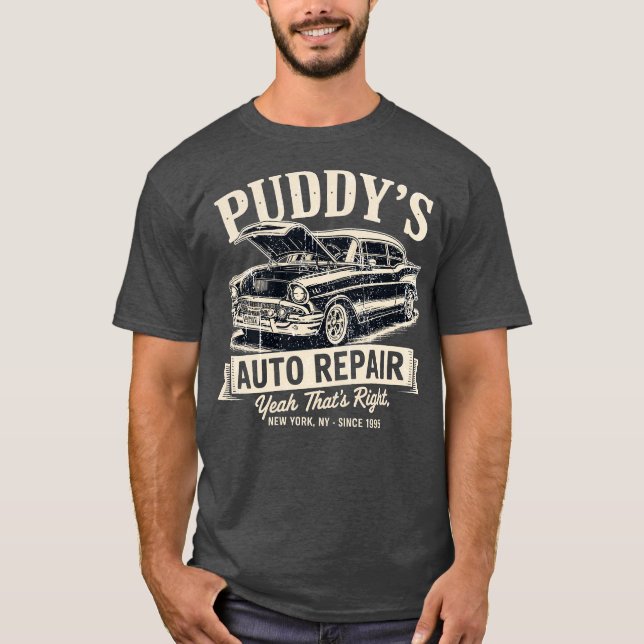 Camiseta Reparación de Autos de Puddy (Anverso)