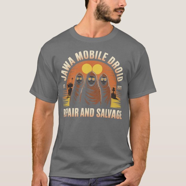 Camiseta Reparación de Jawa Droid (2) (Anverso)