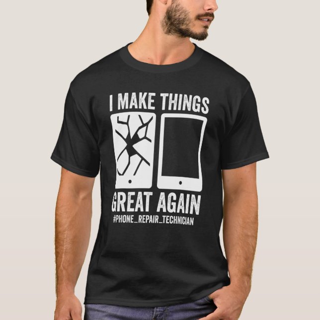 Camiseta Reparación de teléfono móvil (Anverso)