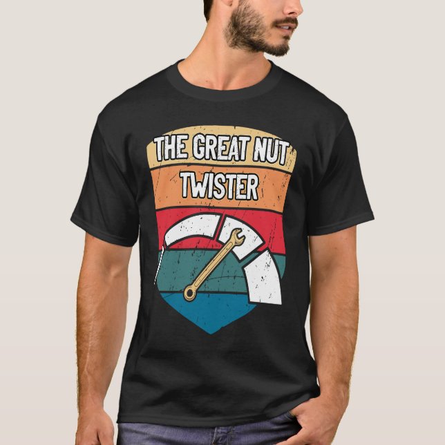 Camiseta Reparación del coche del gran motor mecánico de la (Anverso)