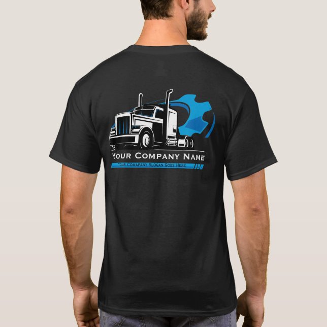 Camiseta Reparación profesional de la empresa de transporte (Reverso)