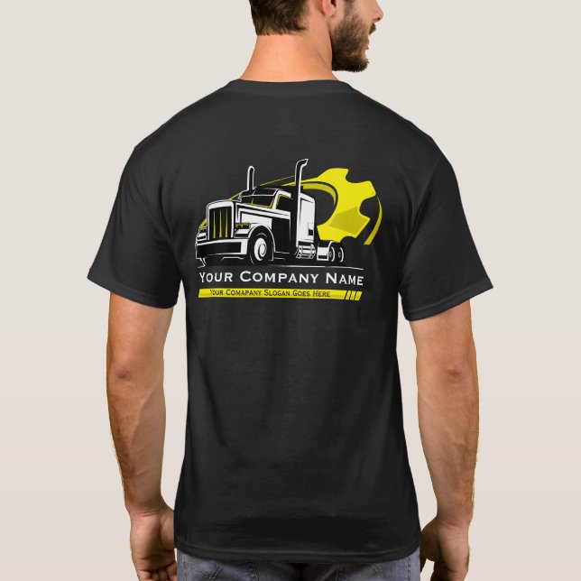 Camiseta Reparación profesional de la empresa de transporte (Reverso)