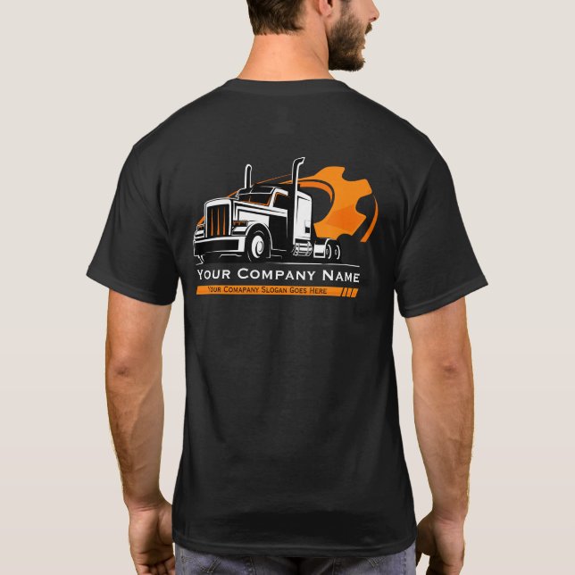 Camiseta Reparación profesional de la empresa de transporte (Reverso)