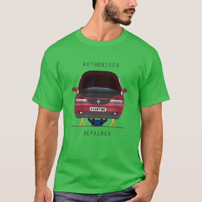 Camiseta Reparador automático de promedio de Marte Rojo sob (Anverso)