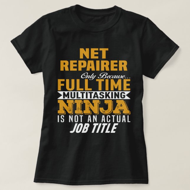 Camiseta Reparador de red (Diseño del anverso)