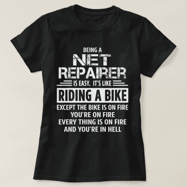 Camiseta Reparador de red (Diseño del anverso)