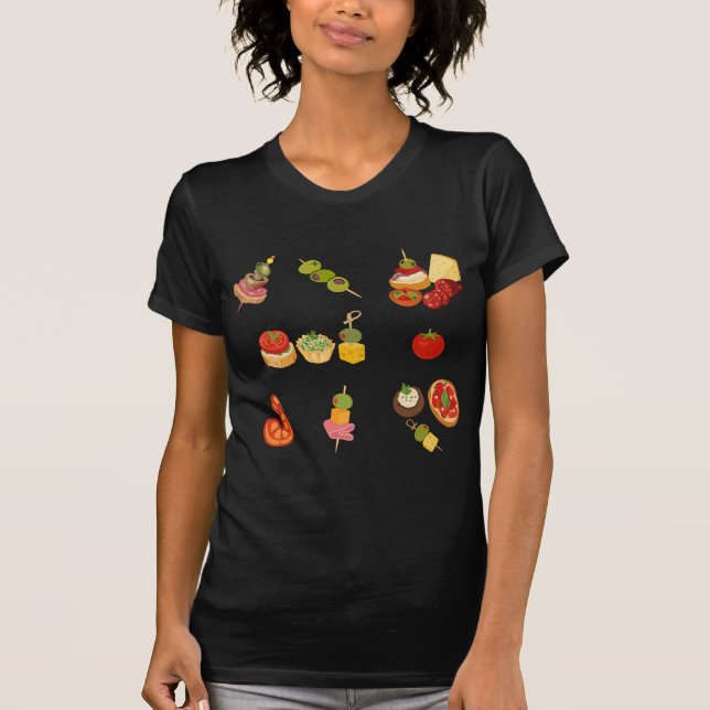 Camiseta Repartición de Tapas Españolas (Anverso)