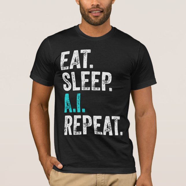 Camiseta Repetición AI de Eim Sleep (Anverso)