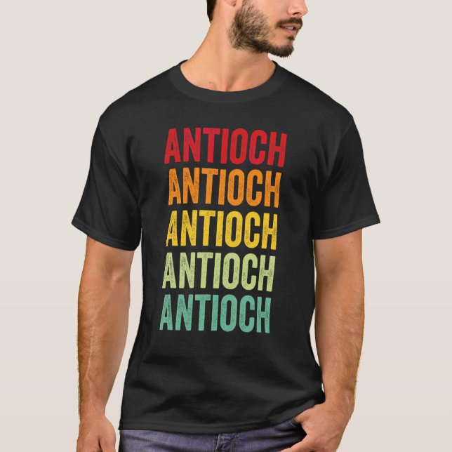 Camiseta Repetición Arcoíris de Antioch Ciudad de Antioch (Anverso)