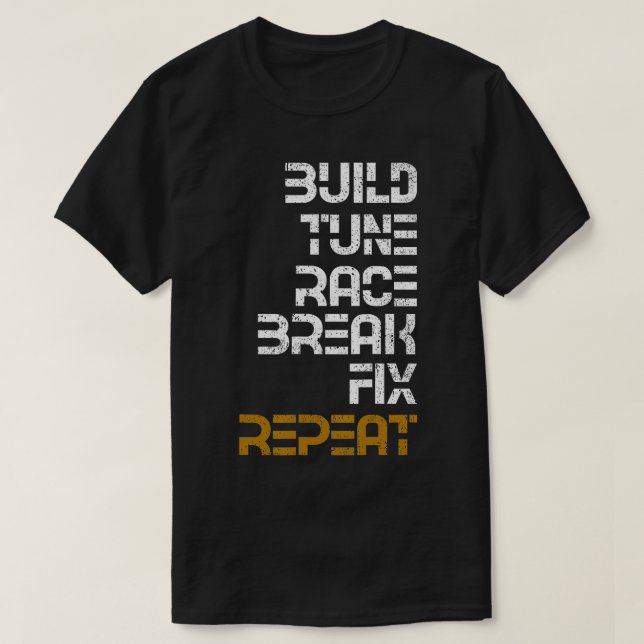 Camiseta Repetición de ajuste de intervalo de carreras (Diseño del anverso)