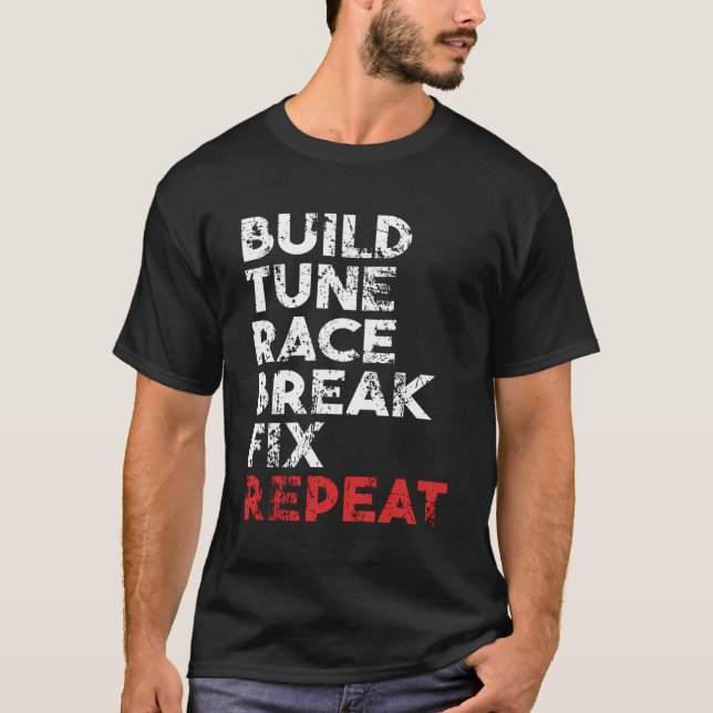 Camiseta Repetición de ajuste de intervalo de carreras (Anverso)