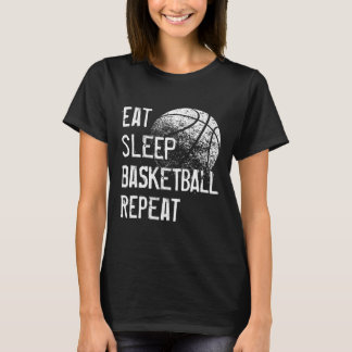Camiseta Repetición de básquetbol para dormir para hombres