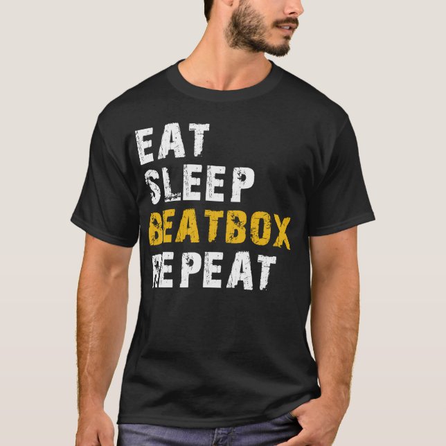 Camiseta repetición de beatbox de sueño (Anverso)