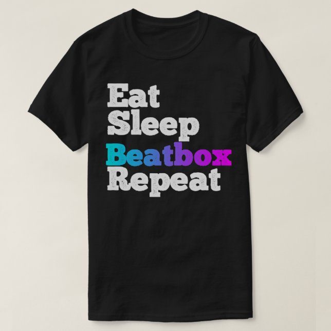 Camiseta Repetición de beatbox de sueño (Diseño del anverso)