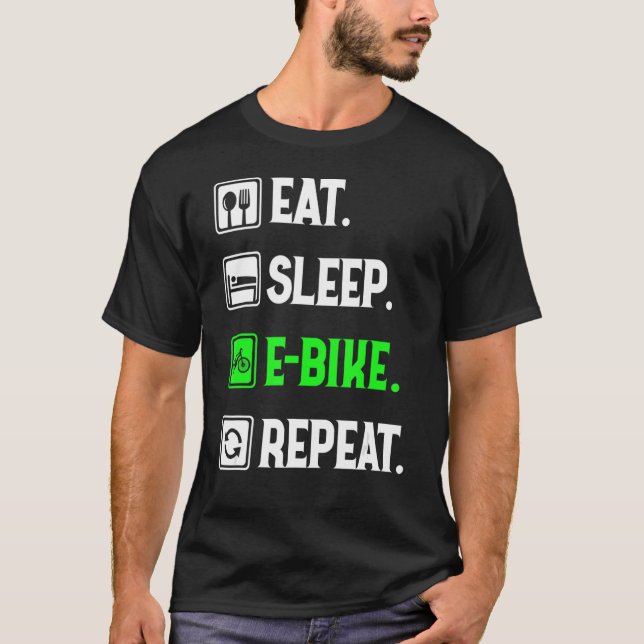 Camiseta Repetición De Bicicleta Electrónica De Sueño, Amor (Anverso)