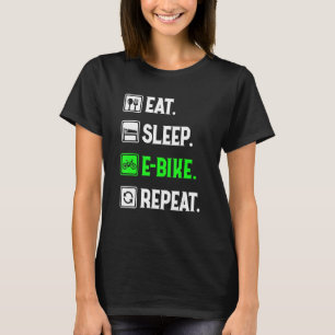 Camiseta Repetición De Bicicleta Electrónica De Sueño, Amor