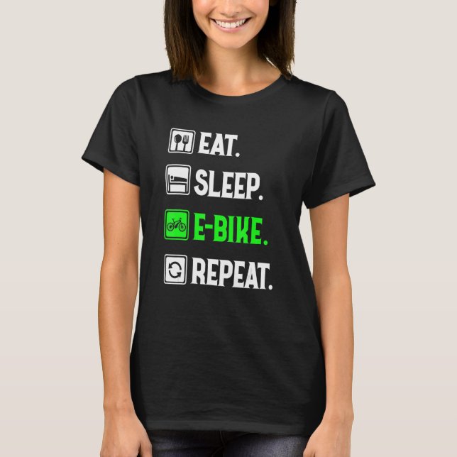 Camiseta Repetición De Bicicleta Electrónica De Sueño, Amor (Anverso)