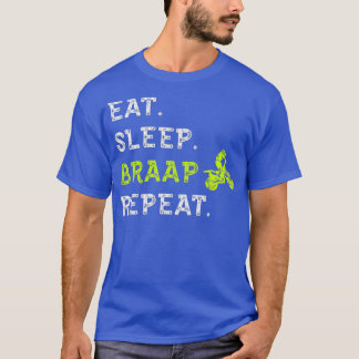 Camiseta Repetición de Braap Motocross Dirt Bike Off Road E
