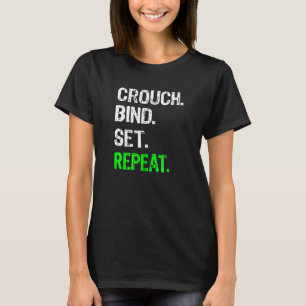 Camiseta Repetición de conjunto de enlace de trama de cruz