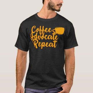 Camiseta Repetición de defensor del café de un especialista