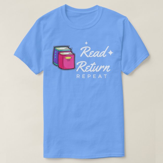 Camiseta Repetición de devolución de lectura 1 (Diseño del anverso)