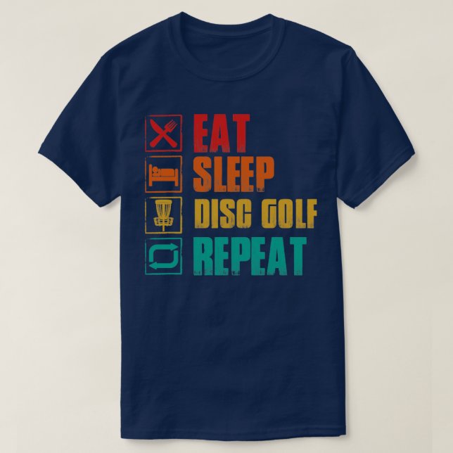 Camiseta Repetición de disco de sueño (Diseño del anverso)
