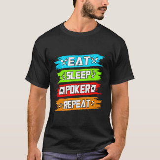 Camiseta Repetición de Eee Sleep Poker
