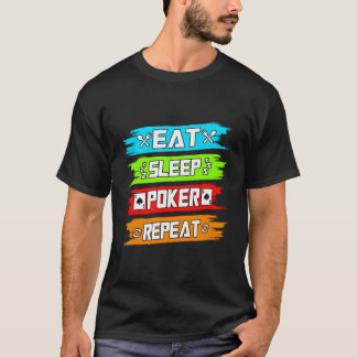 Camiseta Repetición de Eee Sleep Poker