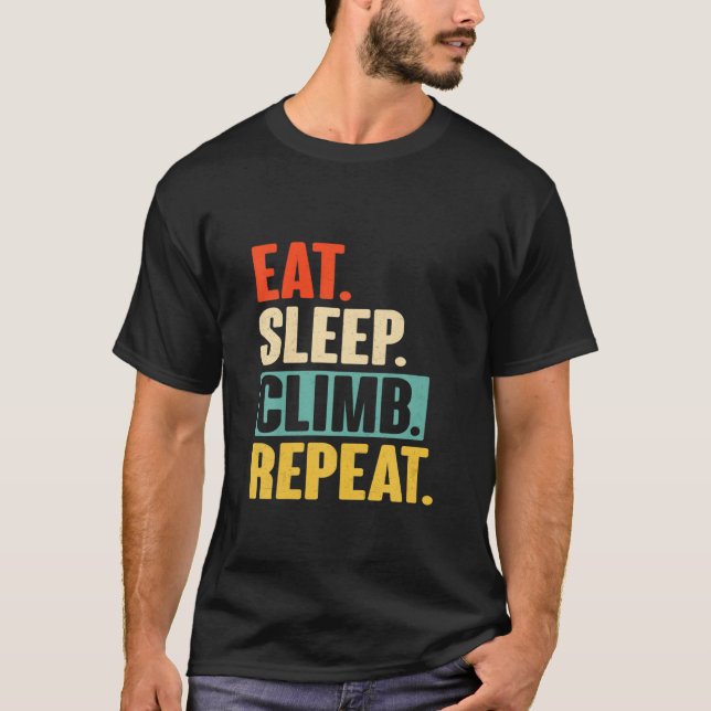 Camiseta Repetición de escalada de sueño de descanso - Grac (Anverso)