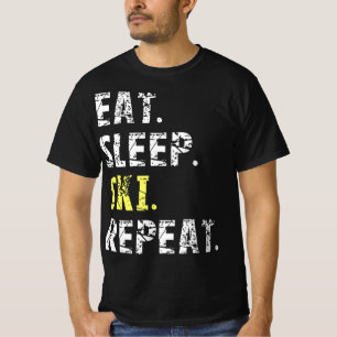 Camiseta Repetición de esquí Sleep Ski - Regalo de esquí di