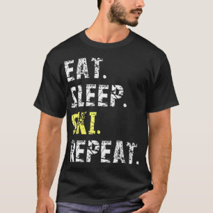 Camiseta Repetición de esquí Sleep Ski - Regalo de esquí di