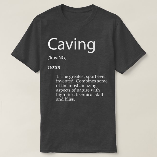 Camiseta Repetición de exploración de cueva de exploración  (Diseño del anverso)