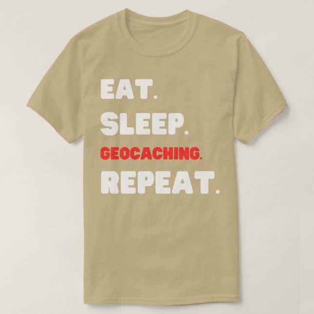 Camiseta Repetición de geocalización del sueño de consumo ( (Diseño del anverso)