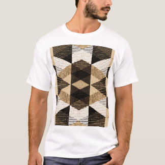 Camiseta Repetición de geometría: diseño de fondo texturiza