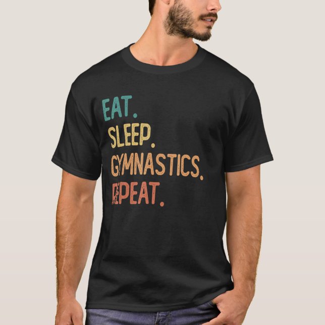 Camiseta Repetición de Gimnasia de Sueño Comido (Anverso)