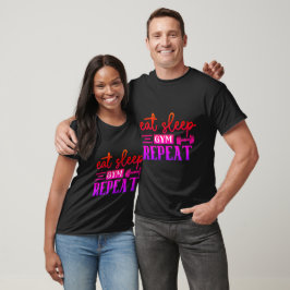 Camiseta Repetición de Gimnasio de sueño de entrenamiento