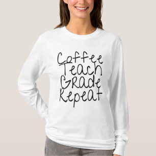 Camiseta Repetición de Grado de Educación para Café
